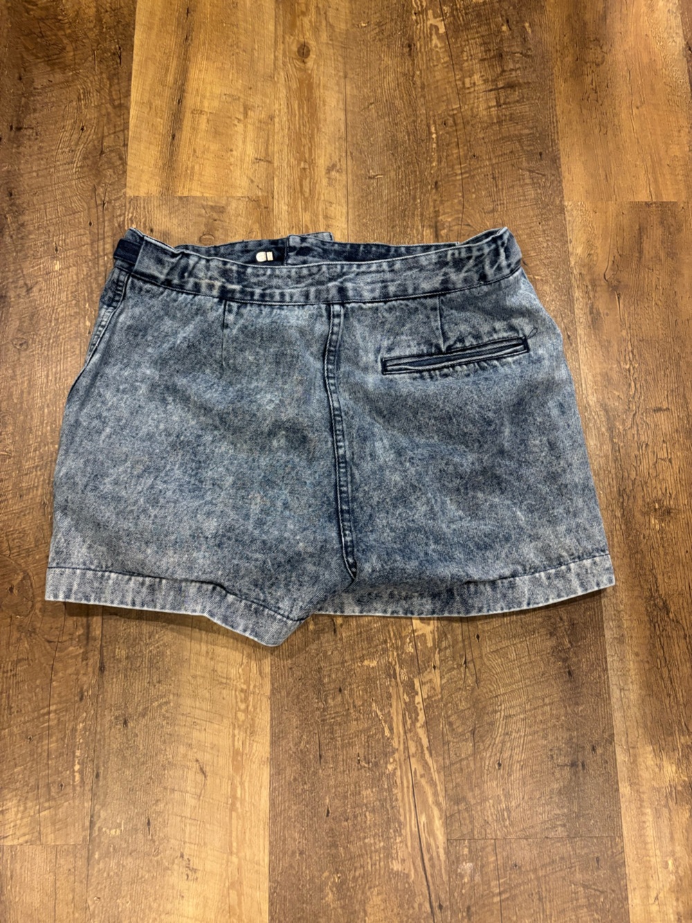 1990s Vintage NIKE CHALLENGE COURT ACID WASH DENIM TENNIS SHORTS Andre Agassi - Picture 9 of 9
